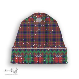 ScotsTee Shop Scottish MacCreary Tartan Plaid Christmas Deer Snowman Snowflake Bell Knit Beanie