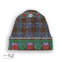 ScotsTee Shop Scottish MacGregor Hastie Tartan Plaid Christmas Deer Snowman Snowflake Bell Knit Beanie