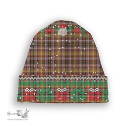ScotsTee Shop Scottish MacKay of Strathnaver Ancient Tartan Plaid Christmas Deer Snowman Snowflake Bell Knit Beanie