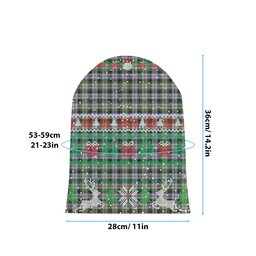 ScotsTee Shop Scottish MacCracken Dress Tartan Plaid Christmas Deer Snowman Snowflake Bell Knit Beanie