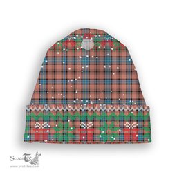 ScotsTee Shop Scottish Hannay Dress Modern Tartan Plaid Christmas Deer Snowman Snowflake Bell Knit Beanie