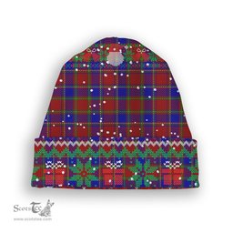 ScotsTee Shop Scottish Mair Tartan Plaid Christmas Deer Snowman Snowflake Bell Knit Beanie