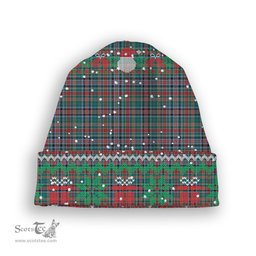 ScotsTee Shop Scottish Hunter Old Modern Tartan Plaid Christmas Deer Snowman Snowflake Bell Knit Beanie