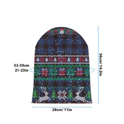 ScotsTee Shop Scottish Home Tartan Plaid Christmas Deer Snowman Snowflake Bell Knit Beanie