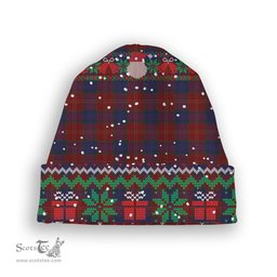 ScotsTee Shop Scottish MacEdward MacGregor Hastie Tartan Plaid Christmas Deer Snowman Snowflake Bell Knit Beanie
