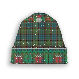 ScotsTee Shop Scottish McNeacail Hunting Ancient Tartan Plaid Christmas Deer Snowman Snowflake Bell Knit Beanie
