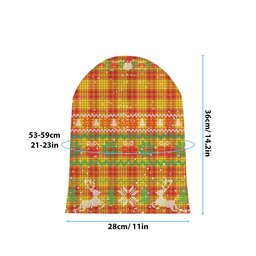 ScotsTee Shop Scottish McMillan Dress Modern Tartan Plaid Christmas Deer Snowman Snowflake Bell Knit Beanie