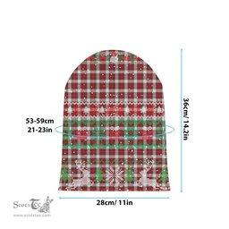 ScotsTee Shop Scottish McPhee Dress Ancient Tartan Plaid Christmas Deer Snowman Snowflake Bell Knit Beanie