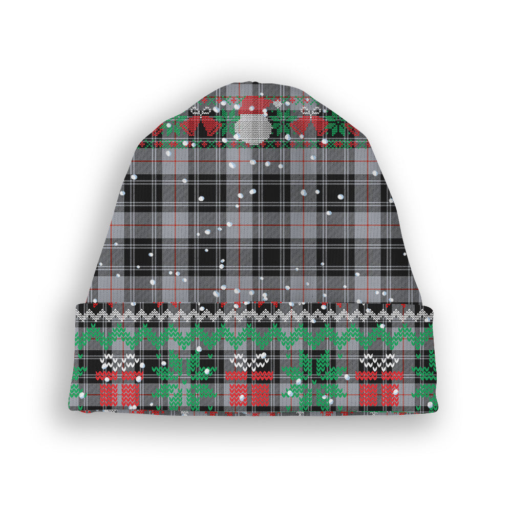 ScotsTee Shop Scottish Moffat Ancient Tartan Plaid Christmas Deer Snowman Snowflake Bell Knit Beanie