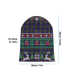 ScotsTee Shop Scottish Minnick Tartan Plaid Christmas Deer Snowman Snowflake Bell Knit Beanie