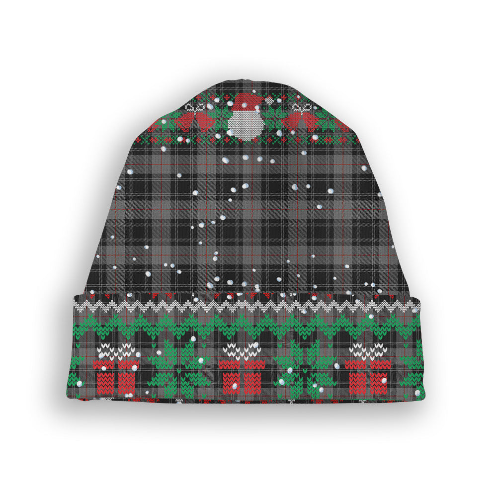 ScotsTee Shop Scottish Moffat 1984 Tartan Plaid Christmas Deer Snowman Snowflake Bell Knit Beanie