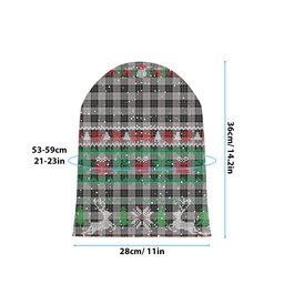 ScotsTee Shop Scottish McPherson Dress Tartan Plaid Christmas Deer Snowman Snowflake Bell Knit Beanie