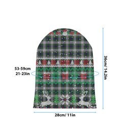 ScotsTee Shop Scottish Murray of Atholl Dress Tartan Plaid Christmas Deer Snowman Snowflake Bell Knit Beanie