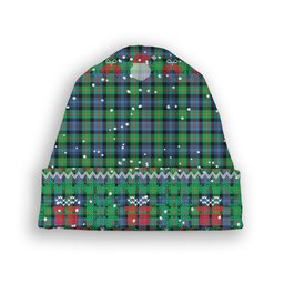 ScotsTee Shop Scottish Murray of Atholl Ancient Tartan Plaid Christmas Deer Snowman Snowflake Bell Knit Beanie