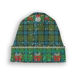 ScotsTee Shop Scottish Moore Ancient Tartan Plaid Christmas Deer Snowman Snowflake Bell Knit Beanie