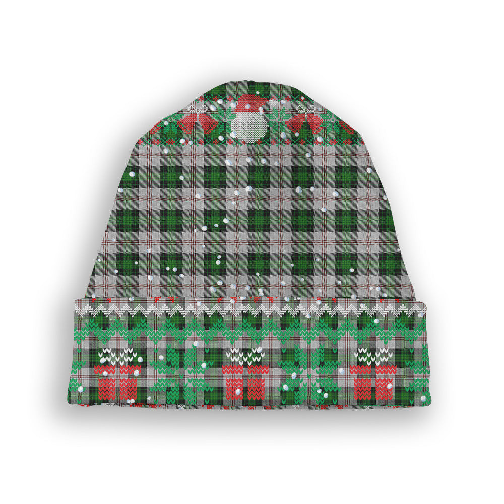 ScotsTee Shop Scottish Ross Arisaid Tartan Plaid Christmas Deer Snowman Snowflake Bell Knit Beanie