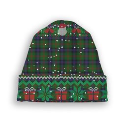 ScotsTee Shop Scottish Park Tartan Plaid Christmas Deer Snowman Snowflake Bell Knit Beanie