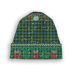 ScotsTee Shop Scottish Rollo Ancient Tartan Plaid Christmas Deer Snowman Snowflake Bell Knit Beanie