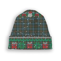 ScotsTee Shop Scottish Paisley Tartan Plaid Christmas Deer Snowman Snowflake Bell Knit Beanie