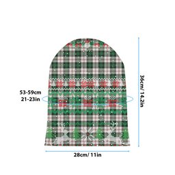 ScotsTee Shop Scottish Ross Arisaid Ancient Tartan Plaid Christmas Deer Snowman Snowflake Bell Knit Beanie