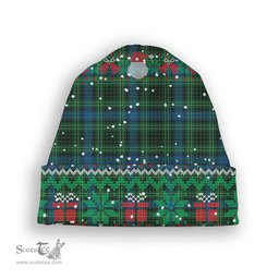 ScotsTee Shop Scottish O'Donohue Tartan Plaid Christmas Deer Snowman Snowflake Bell Knit Beanie