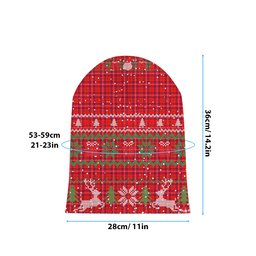 ScotsTee Shop Scottish Rose Modern Tartan Plaid Christmas Deer Snowman Snowflake Bell Knit Beanie