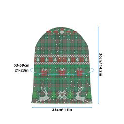 ScotsTee Shop Scottish Ralston USA Ancient Tartan Plaid Christmas Deer Snowman Snowflake Bell Knit Beanie