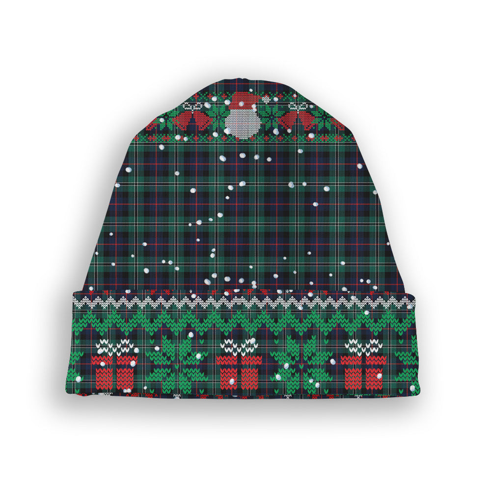 ScotsTee Shop Scottish Rollo Hunting Tartan Plaid Christmas Deer Snowman Snowflake Bell Knit Beanie