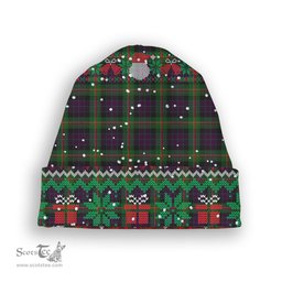 ScotsTee Shop Scottish Paget Tartan Plaid Christmas Deer Snowman Snowflake Bell Knit Beanie