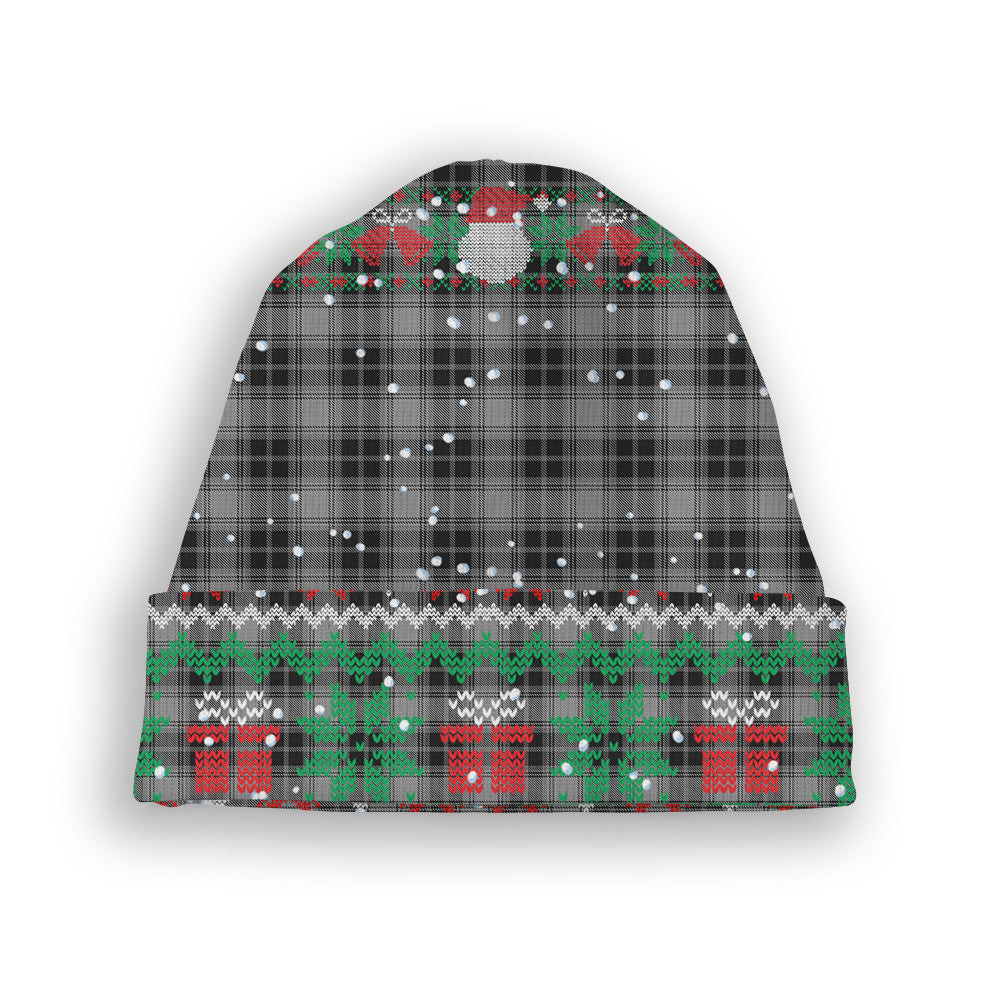 ScotsTee Shop Scottish O'Sullivan-Beare Tartan Plaid Christmas Deer Snowman Snowflake Bell Knit Beanie