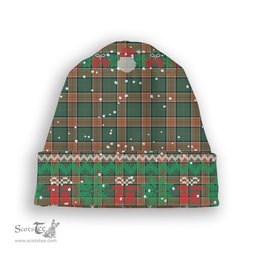 ScotsTee Shop Scottish Pollock Tartan Plaid Christmas Deer Snowman Snowflake Bell Knit Beanie