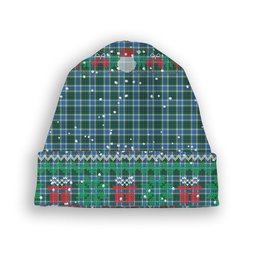 ScotsTee Shop Scottish Robinson Barbara Ann Tartan Plaid Christmas Deer Snowman Snowflake Bell Knit Beanie