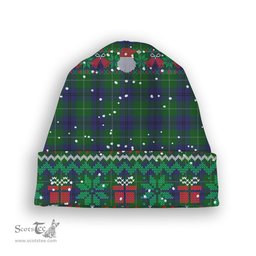 ScotsTee Shop Scottish Oliphant Tartan Plaid Christmas Deer Snowman Snowflake Bell Knit Beanie