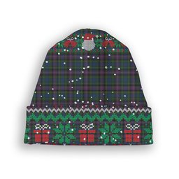 ScotsTee Shop Scottish Rankin Tartan Plaid Christmas Deer Snowman Snowflake Bell Knit Beanie