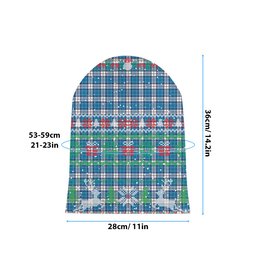 ScotsTee Shop Scottish Roberton Tartan Plaid Christmas Deer Snowman Snowflake Bell Knit Beanie