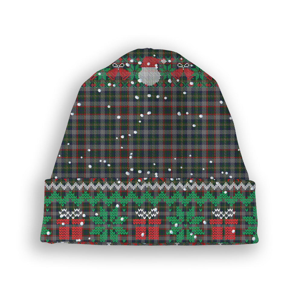 ScotsTee Shop Scottish Penman 2 Tartan Plaid Christmas Deer Snowman Snowflake Bell Knit Beanie