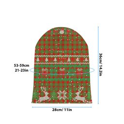 ScotsTee Shop Scottish Peter Tartan Plaid Christmas Deer Snowman Snowflake Bell Knit Beanie
