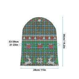 ScotsTee Shop Scottish Porterfield Tartan Plaid Christmas Deer Snowman Snowflake Bell Knit Beanie