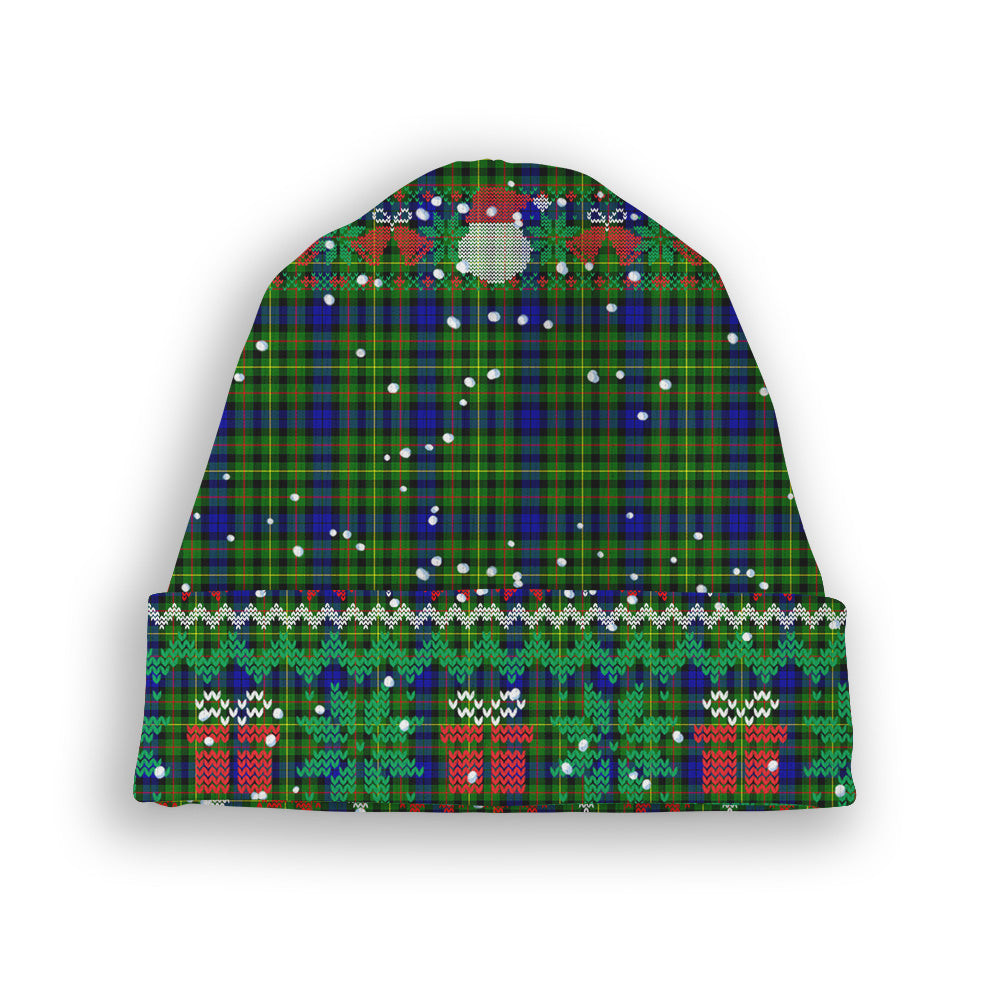 ScotsTee Shop Scottish Rollo SC Tartan Plaid Christmas Deer Snowman Snowflake Bell Knit Beanie