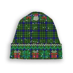 ScotsTee Shop Scottish Rollo SC Tartan Plaid Christmas Deer Snowman Snowflake Bell Knit Beanie