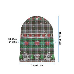 ScotsTee Shop Scottish Stewart of Appin Dress Tartan Plaid Christmas Deer Snowman Snowflake Bell Knit Beanie