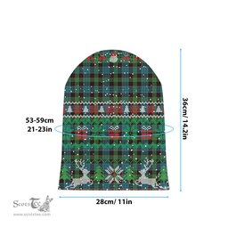 ScotsTee Shop Scottish Stewart Old Ancient Clan Tartan Plaid Christmas Deer Snowman Snowflake Bell Knit Beanie