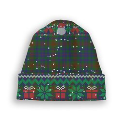 ScotsTee Shop Scottish Tennant Yules Tartan Plaid Christmas Deer Snowman Snowflake Bell Knit Beanie