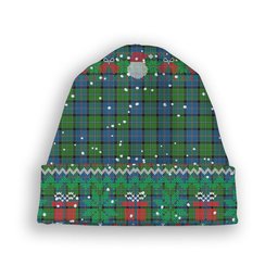 ScotsTee Shop Scottish Stirling Tartan Plaid Christmas Deer Snowman Snowflake Bell Knit Beanie