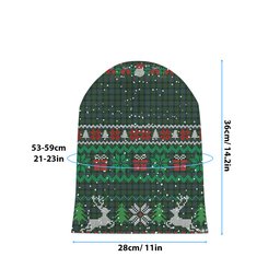 ScotsTee Shop Scottish Scott Hunting special Tartan Plaid Christmas Deer Snowman Snowflake Bell Knit Beanie