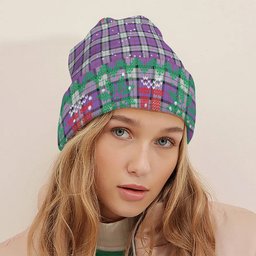 ScotsTee Shop Scottish Sinclair Dress (Dance) Ancient Clan Tartan Plaid Christmas Deer Snowman Snowflake Bell Knit Beanie