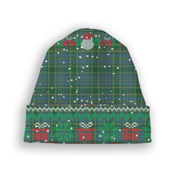 ScotsTee Shop Scottish Tailyour Ancient Tartan Plaid Christmas Deer Snowman Snowflake Bell Knit Beanie