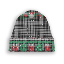 ScotsTee Shop Scottish Scott Abbreviated Tartan Plaid Christmas Deer Snowman Snowflake Bell Knit Beanie