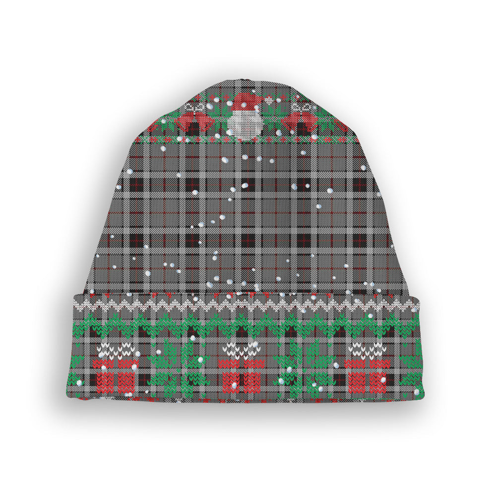 ScotsTee Shop Scottish Thompson Grey Dress Tartan Plaid Christmas Deer Snowman Snowflake Bell Knit Beanie