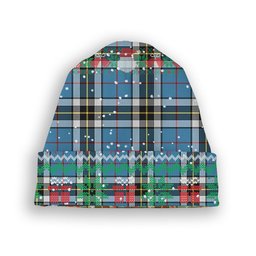 ScotsTee Shop Scottish Thompson Society Tartan Plaid Christmas Deer Snowman Snowflake Bell Knit Beanie